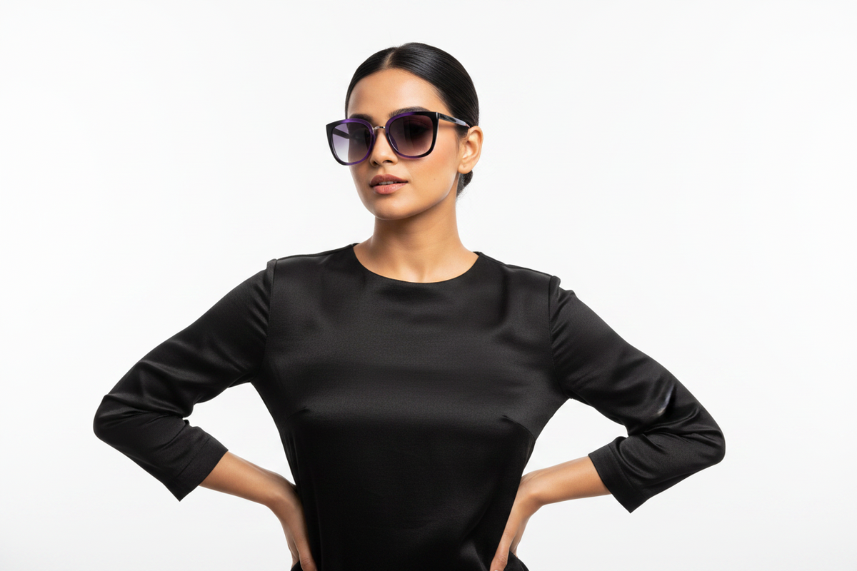 Q584F. Cat eye Celebrity UV400 Retina protected cooling glass