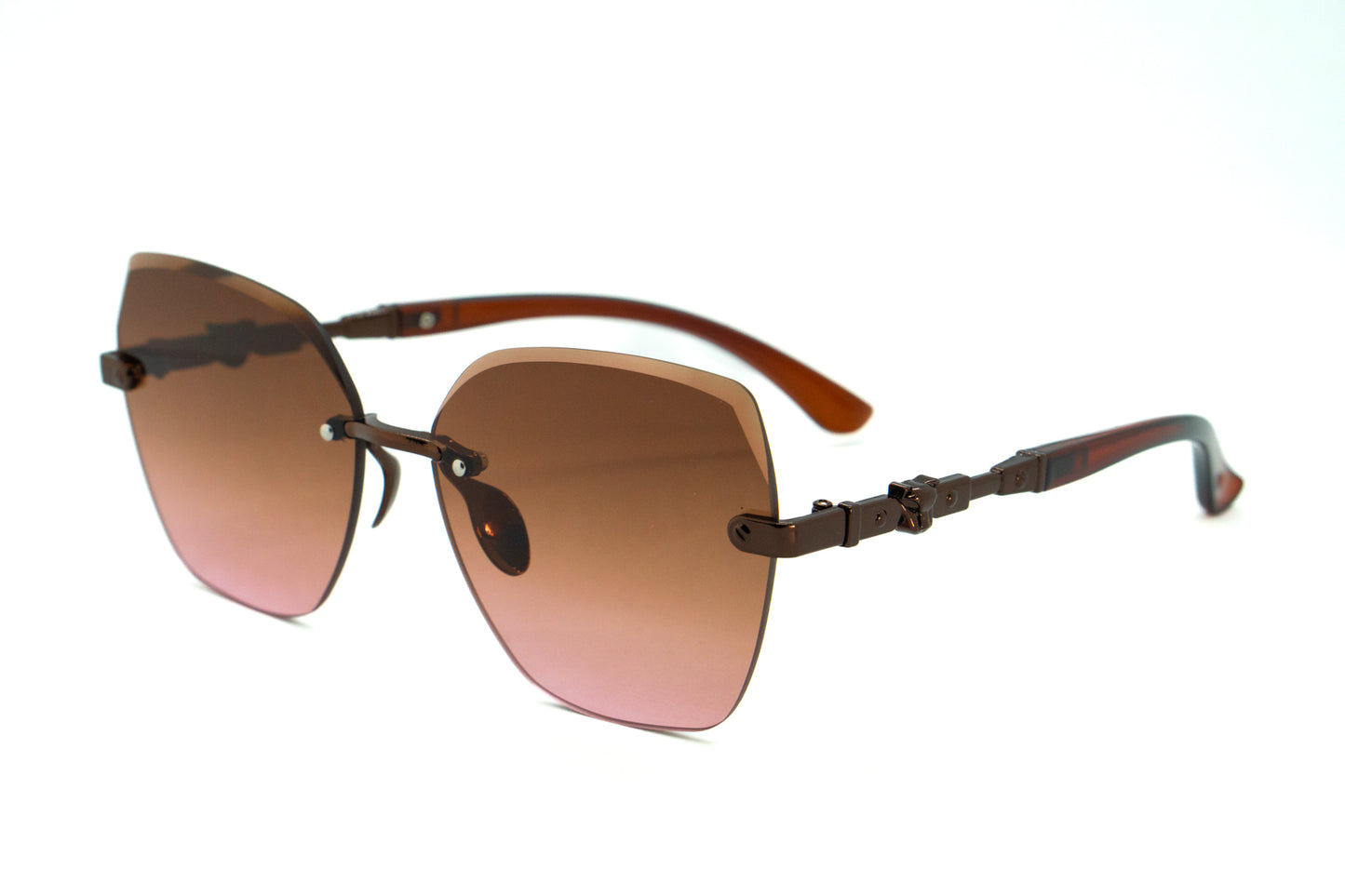 338. Celebrity Rimless diamond cut UV400 Retina protected cooling glass