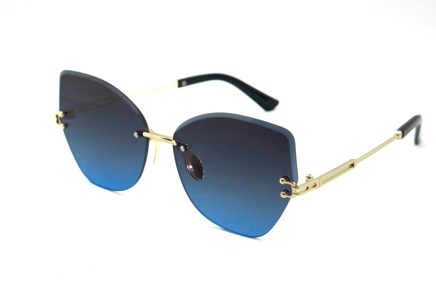 305. Celebrity Rimless diamond cut UV400 Retina protected cooling glass