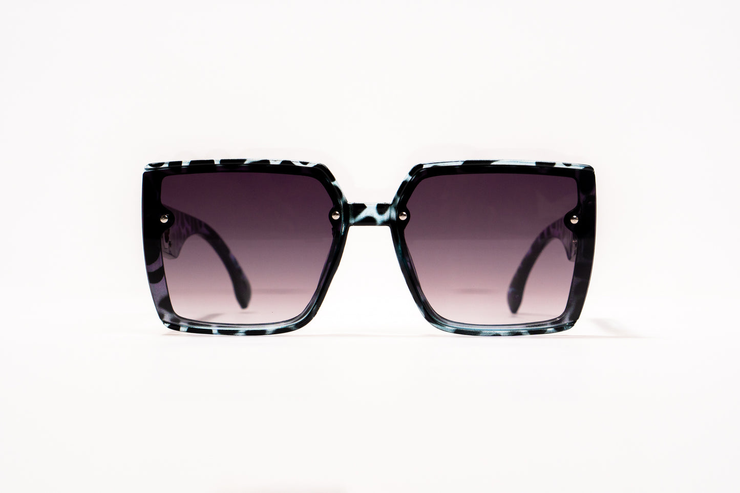 493. Square blue print Celebrity UV400 Retina protected cooling glass