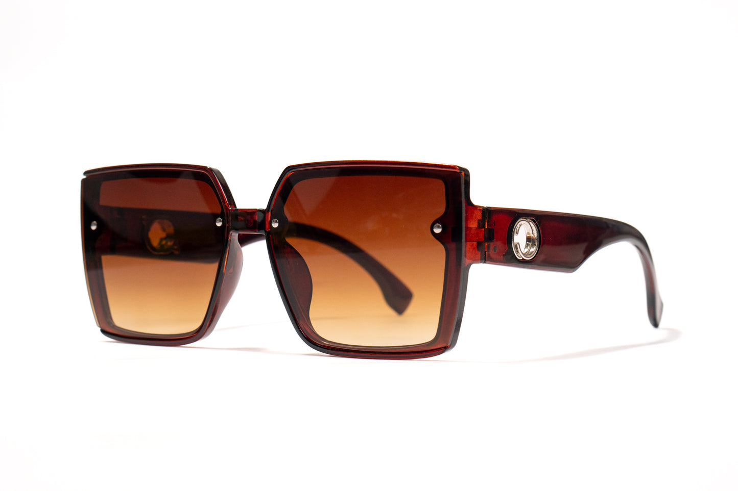 497. Square brown Celebrity UV400 Retina protected cooling glass