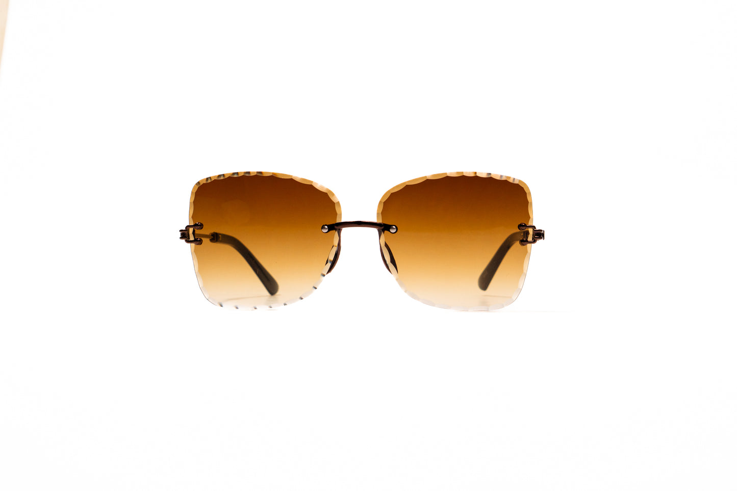 678. Celebrity Rimless diamond cut UV400 Retina protected cooling glass