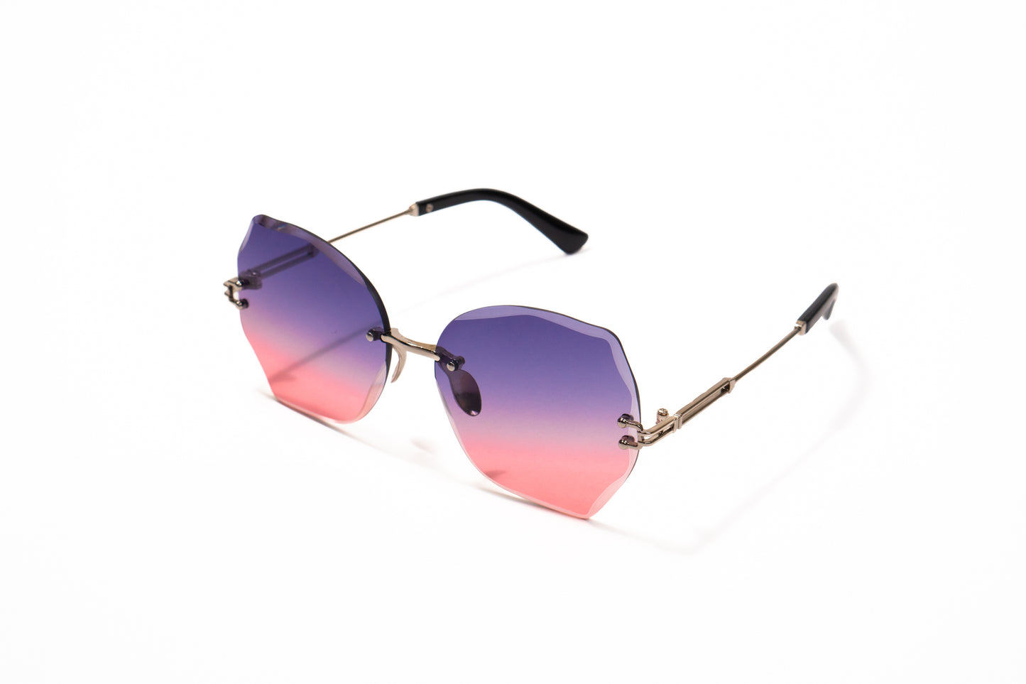 697. Celebrity Rimless diamond cut UV400 Retina protected cooling glass