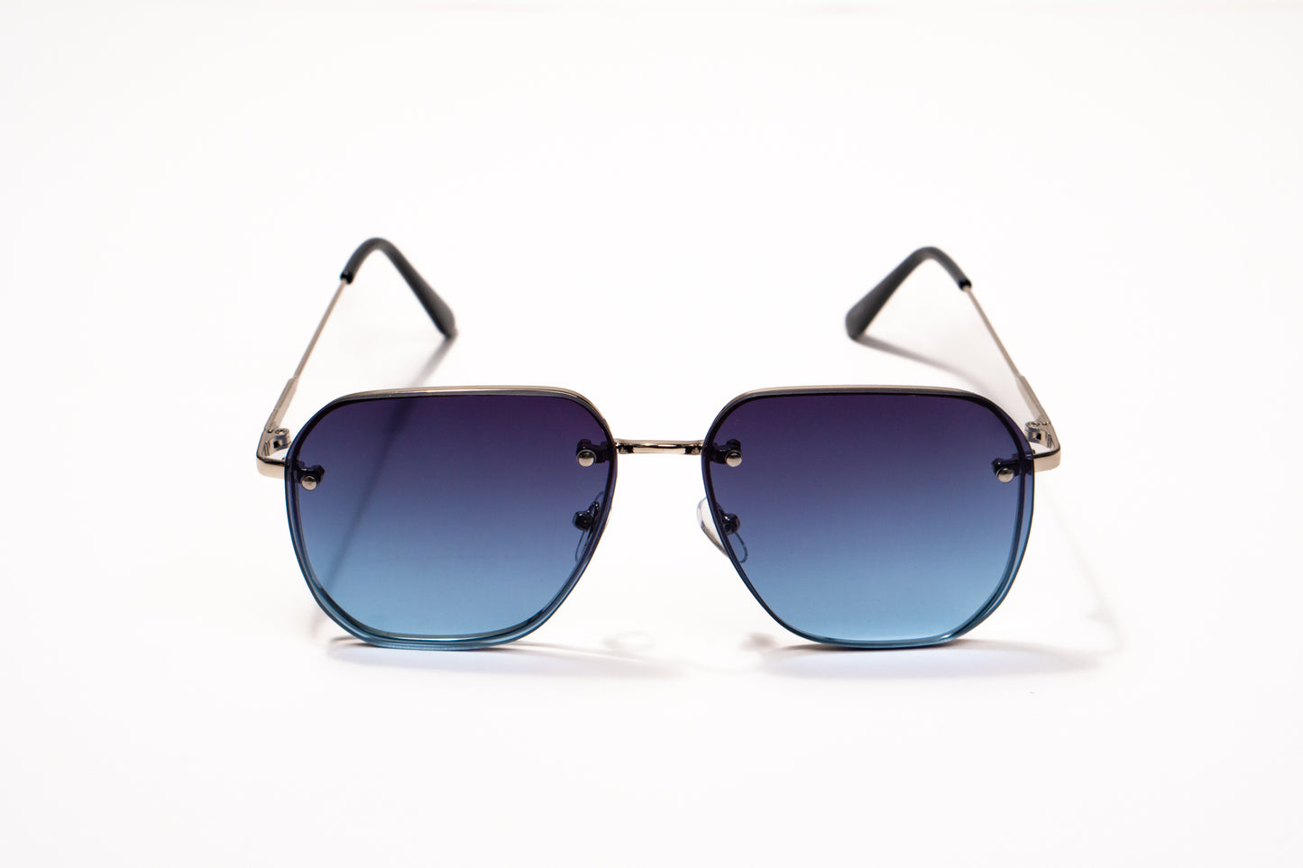 611. Mens Celebrity metal body Rimless UV400 Retina protected cooling glass