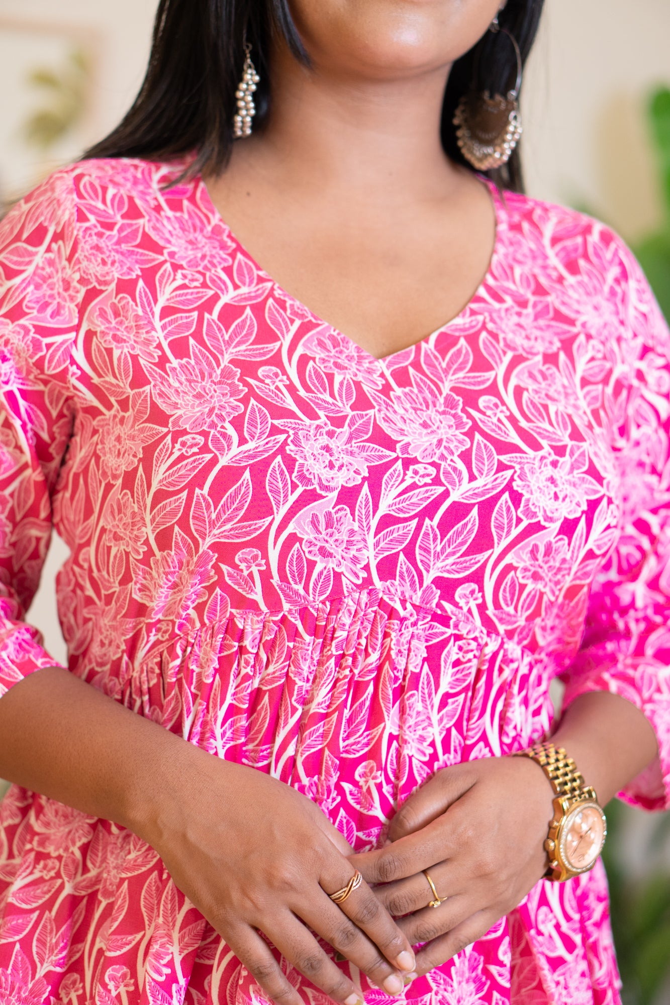 Hyrr Alia tunic pink pure cotton