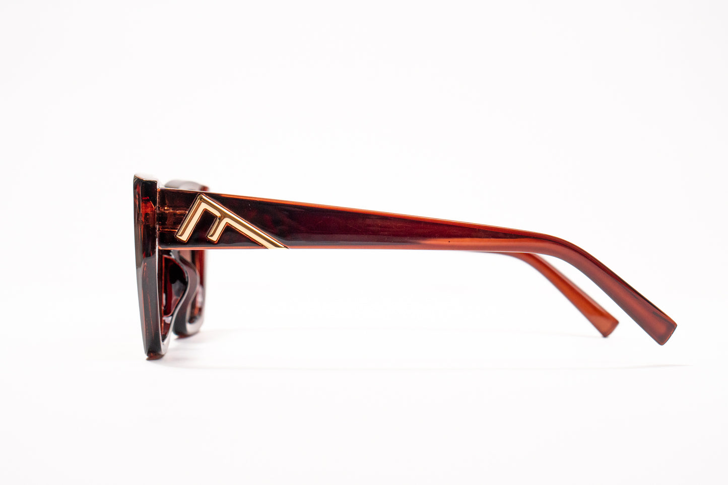 620. Hexagon polarized luxe brown Celebrity UV400 Retina protected cooling glass