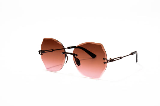 694. Celebrity Rimless diamond cut UV400 Retina protected cooling glass