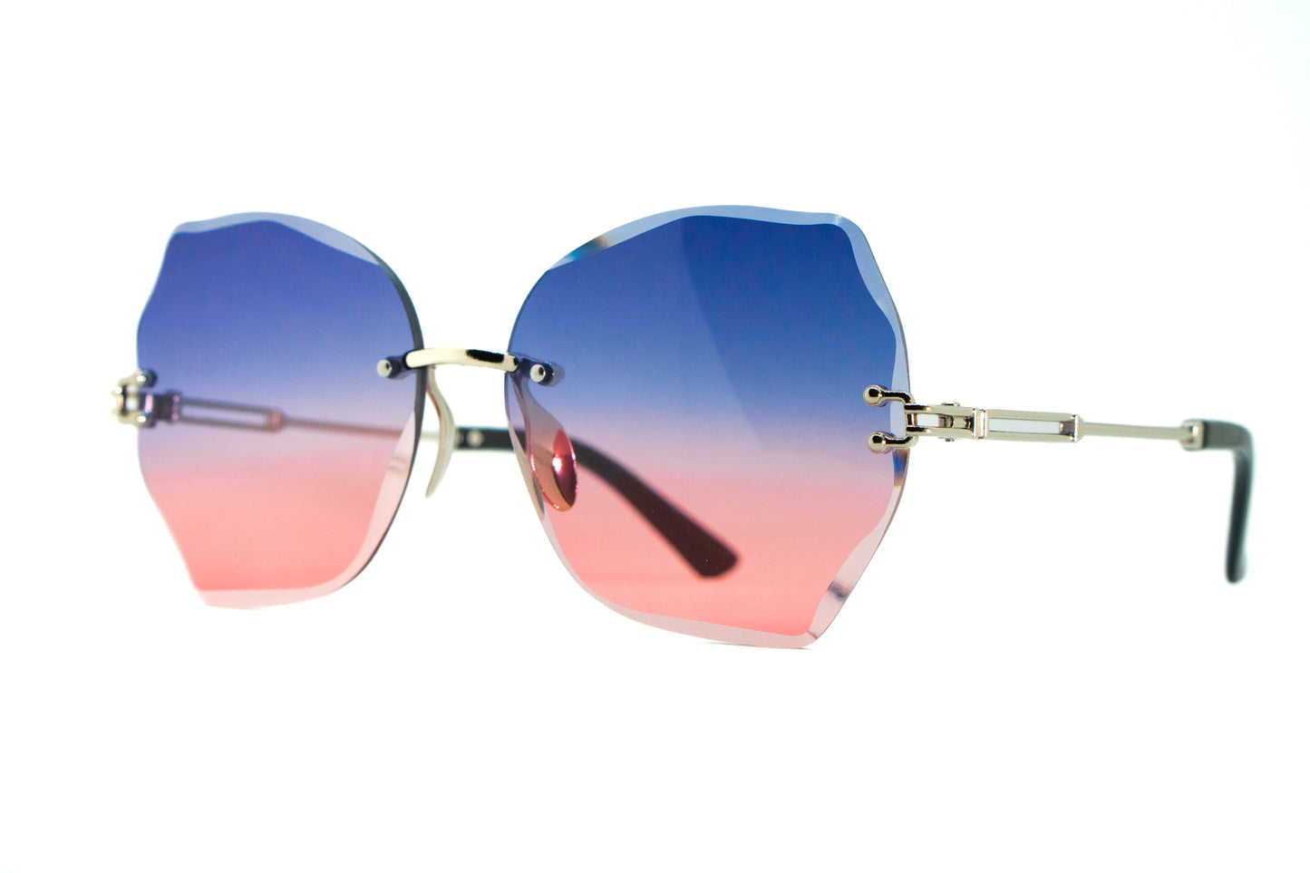 259. Celebrity Rimless diamond cut UV400 Retina protected cooling glass