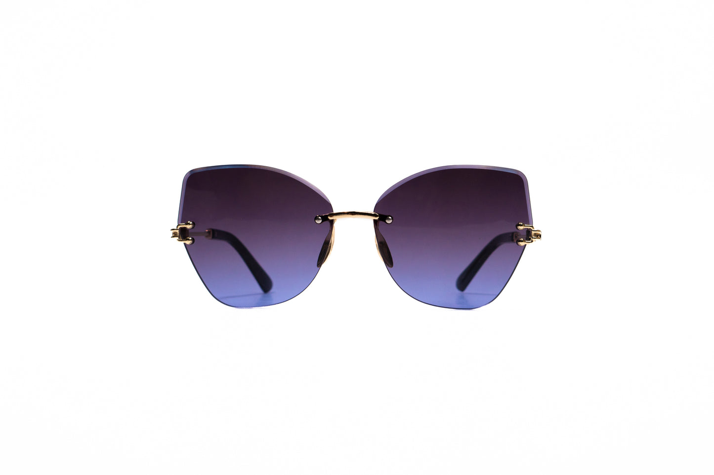 645. Celebrity Rimless diamond cut UV400 Retina protected cooling glass