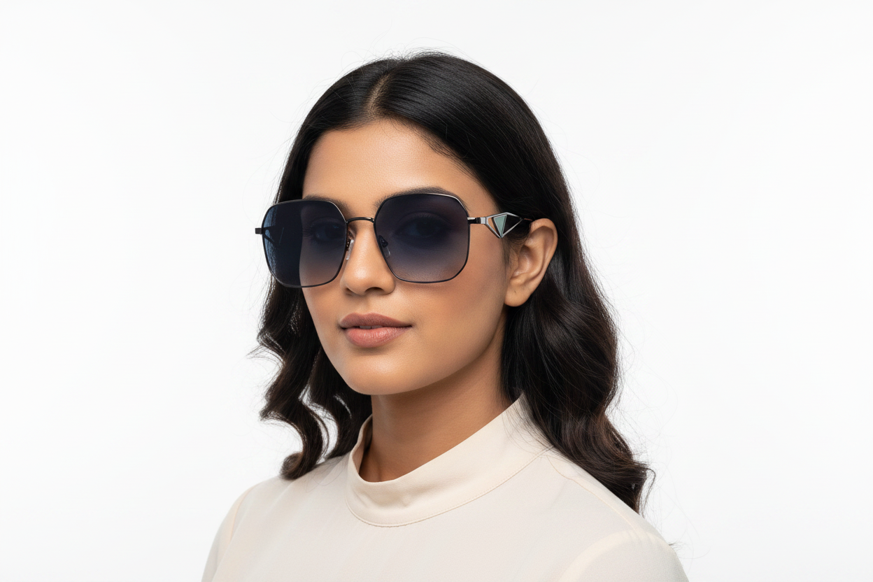 Q131A. Premium metal sunglass UV400 Retina protected cooling glass