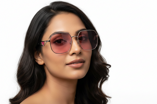 Q131B. Premium metal sunglass UV400 Retina protected cooling glass