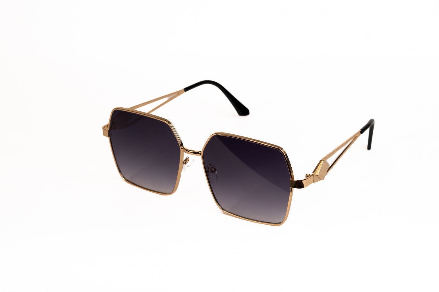 533.Black gold  Metal Luxury celebrity UV400 Retina protected colling glass