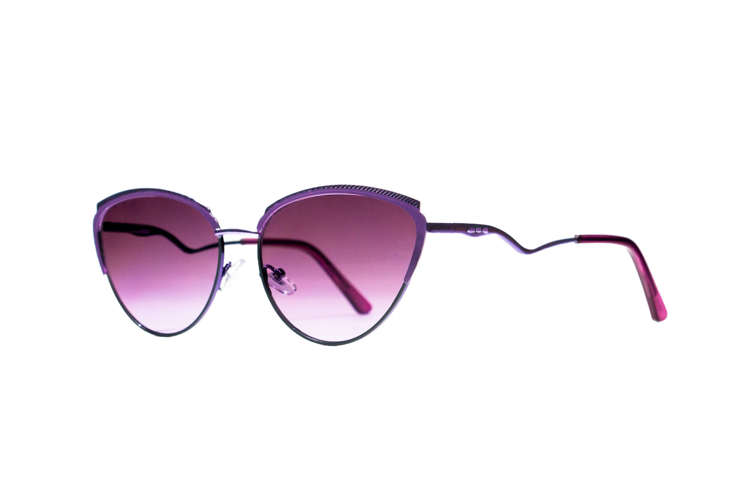 859. Premium lightweight cat eye metal sunglass UV400 Retina protected cooling glass