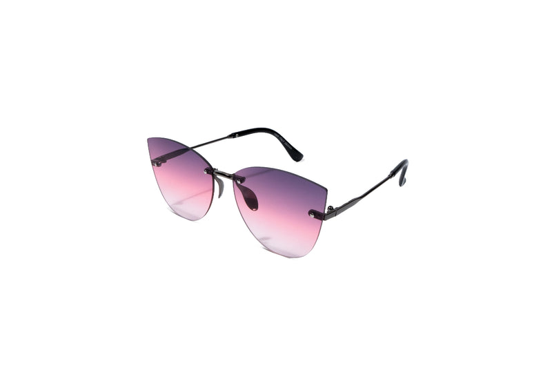 Q34b. Exclusive Rimless sunglass UV400 Retina protected cooling glass