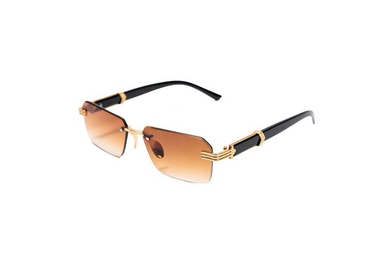 976. Unisex Rimless sunglass UV400 Retina protected cooling glass