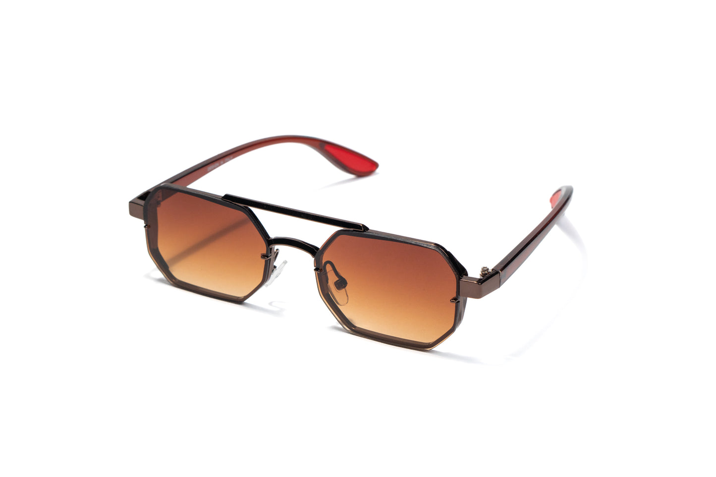735. Men’s metal rimless Sunglass UV400 Retina protected cooling glass