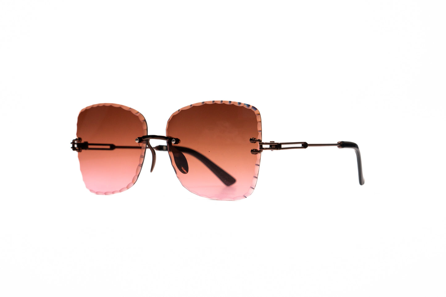 675. Celebrity Rimless diamond cut UV400 Retina protected cooling glass