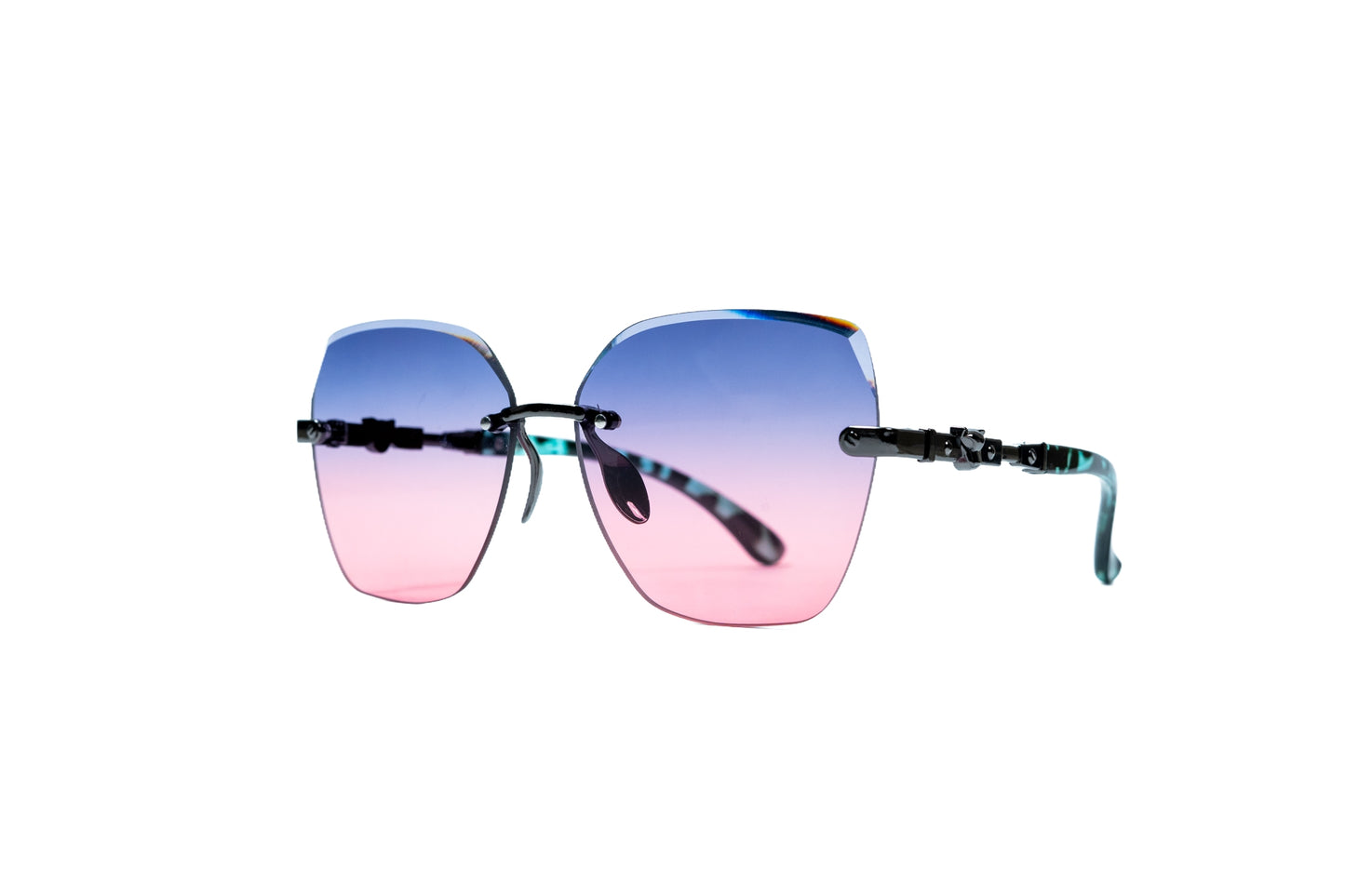 315. Celebrity Rimless diamond cut UV400 Retina protected cooling glass