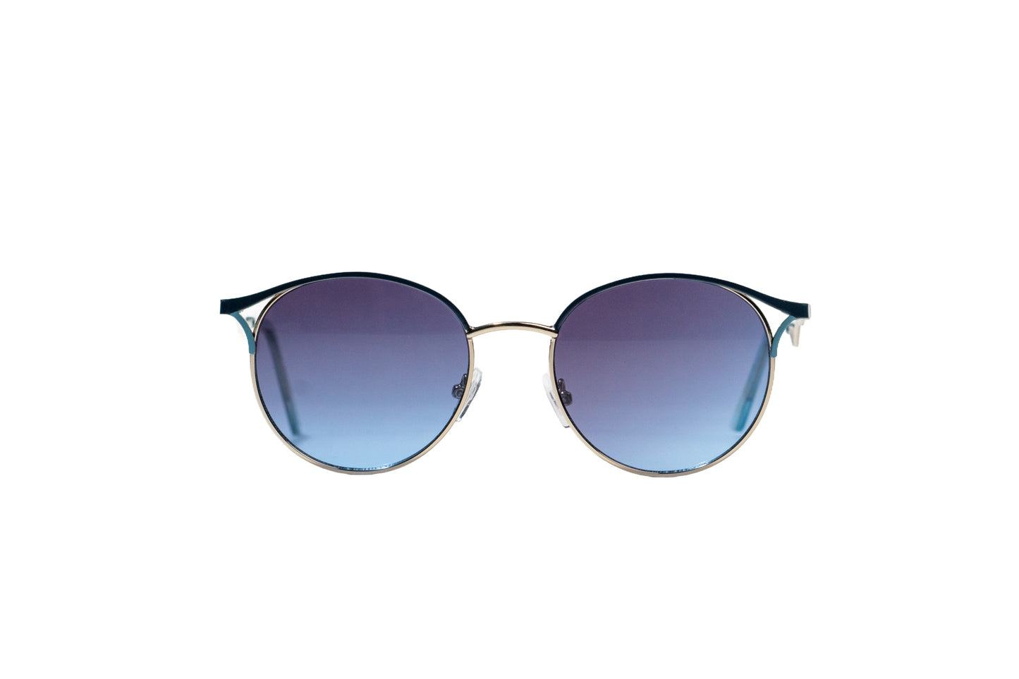 835. Premium lightweight round metal sunglass UV400 Retina protected cooling glass