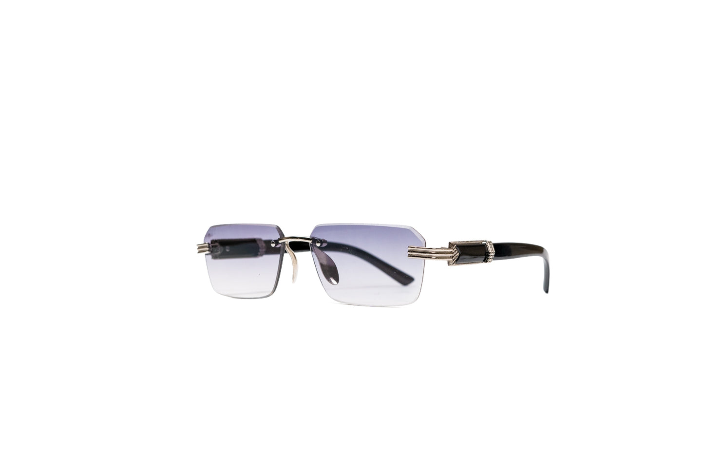 980. Unisex Rimless sunglass UV400 Retina protected cooling glass