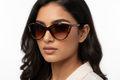 Q118. Celebrity sunglasses cat eye UV400 Retina protected cooling glass