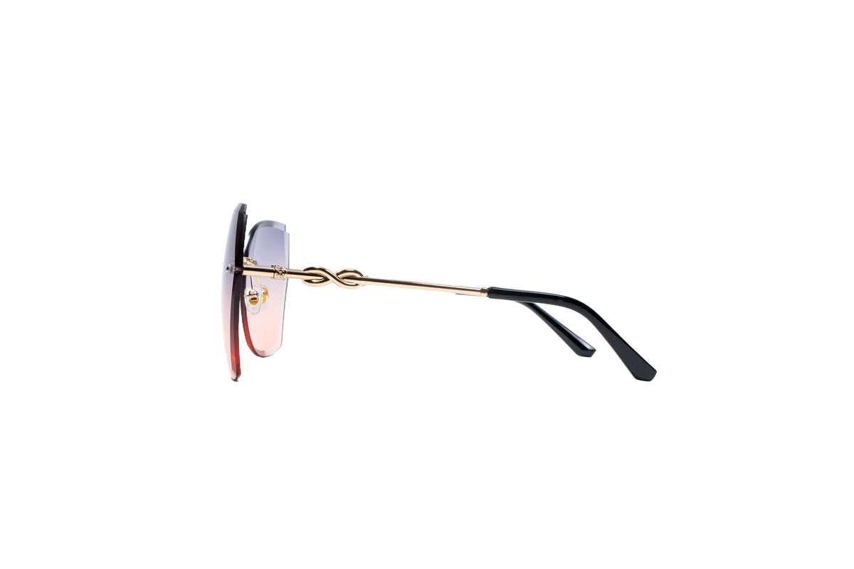 Q133C. Premium Rimless sunglass UV400 Retina protected cooling glass