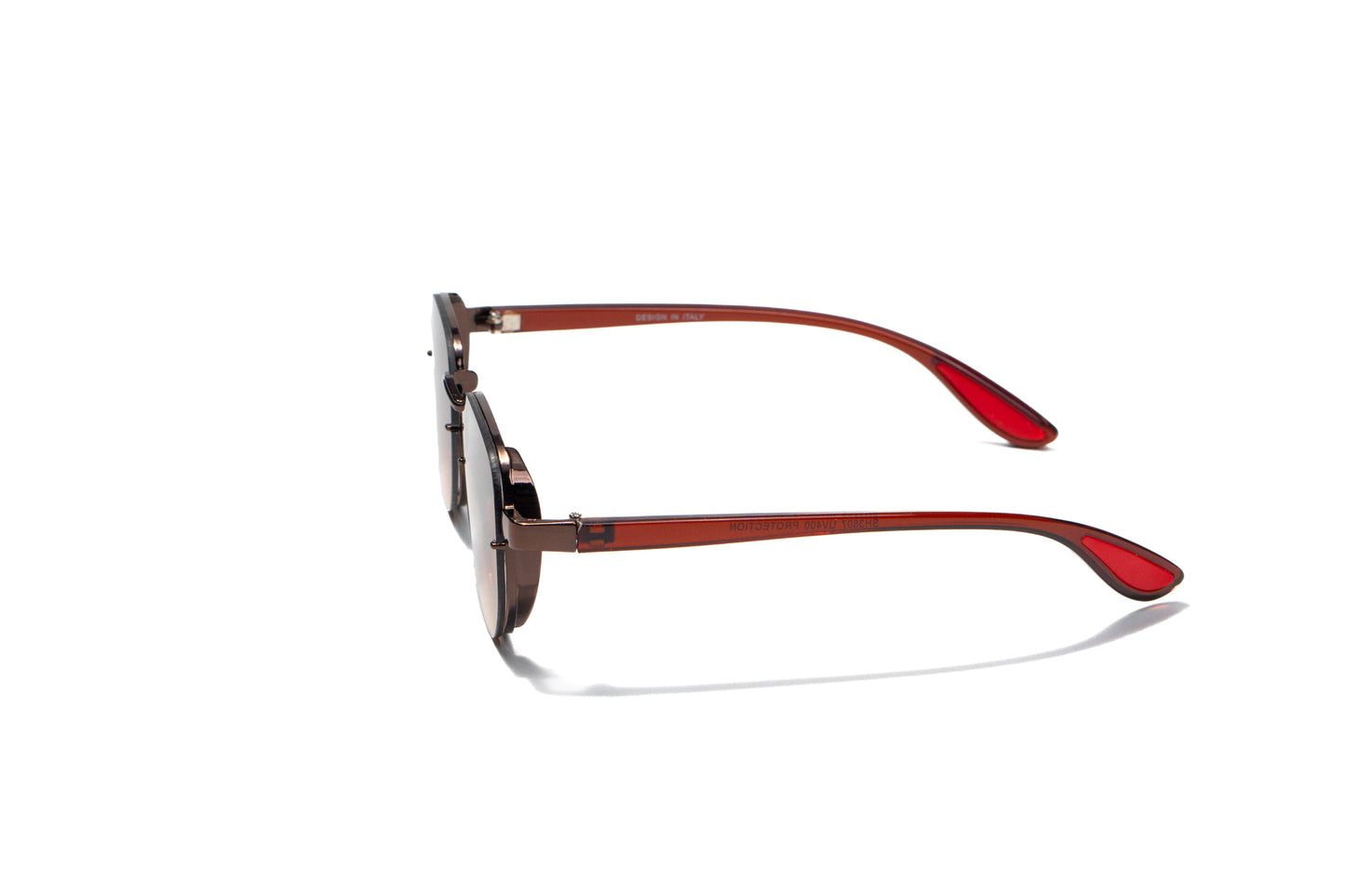 754. Men’s metal rimless Sunglass UV400 Retina protected cooling glass