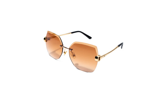 Q37e. Premium Rimless sunglass UV400 Retina protected cooling glass