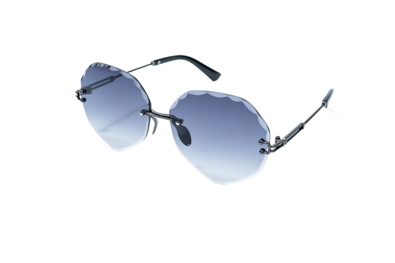 658. Celebrity Rimless diamond cut UV400 Retina protected cooling glass