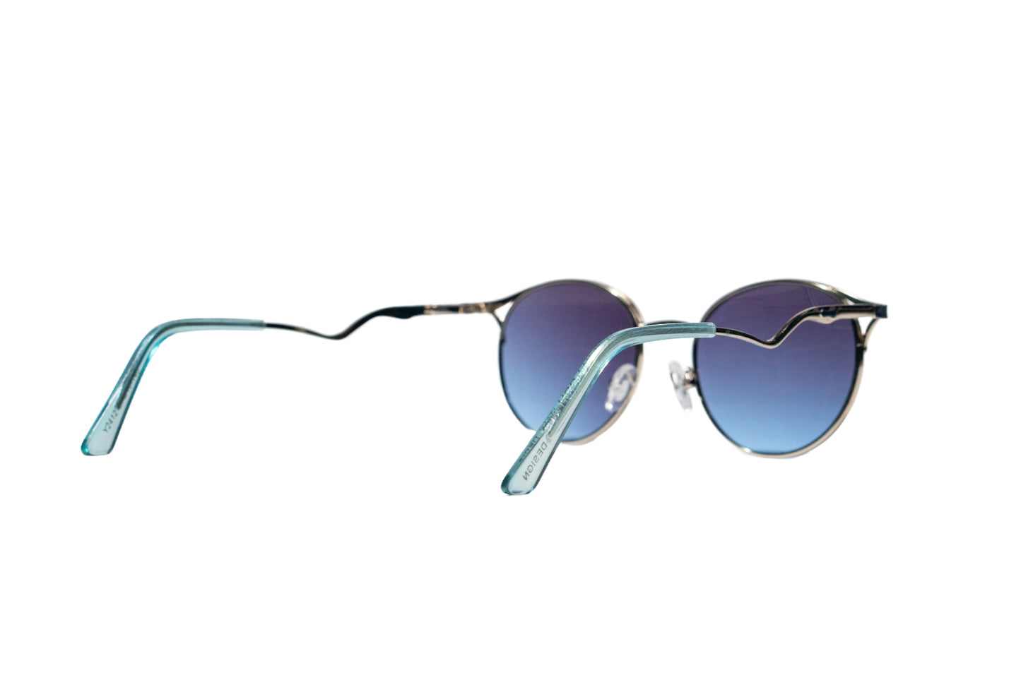 835. Premium lightweight round metal sunglass UV400 Retina protected cooling glass