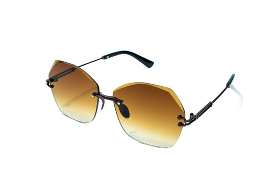 351. Celebrity Rimless diamond cut UV400 Retina protected cooling glass