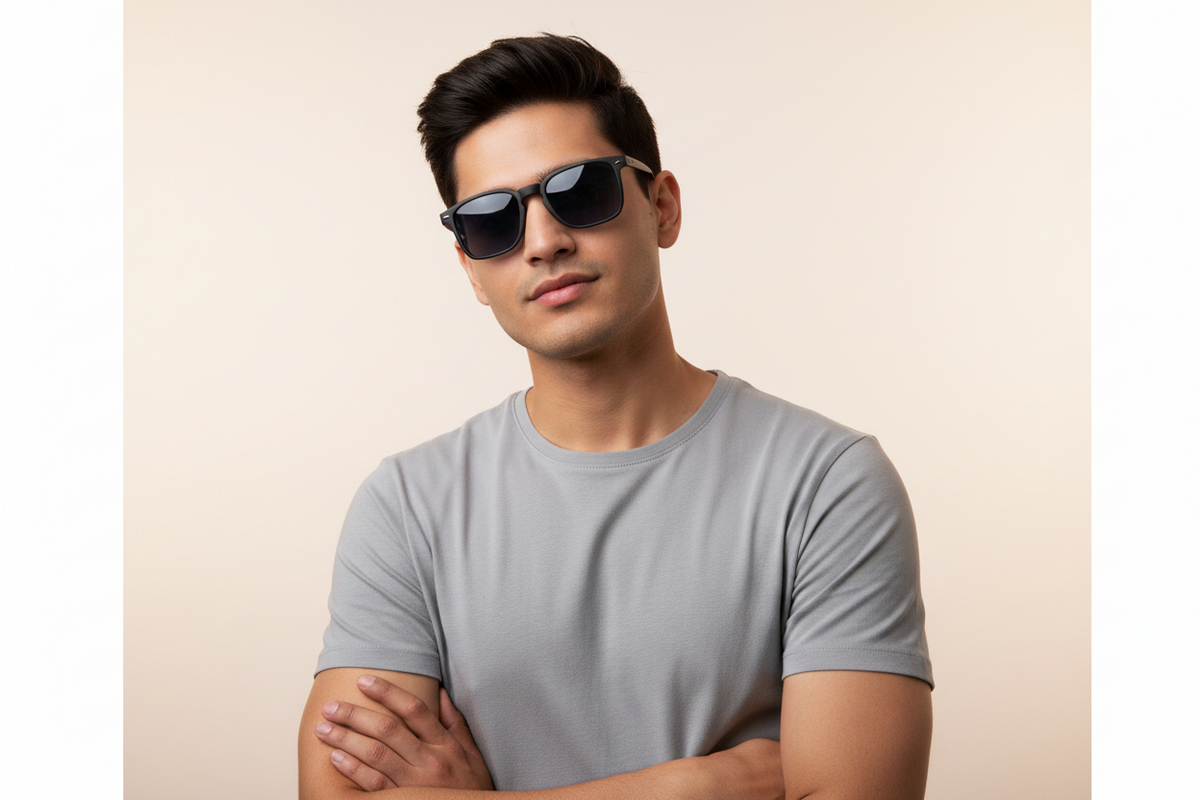 K165b. Men’s Celebrity sunglass UV400 Retina protected cooling glass