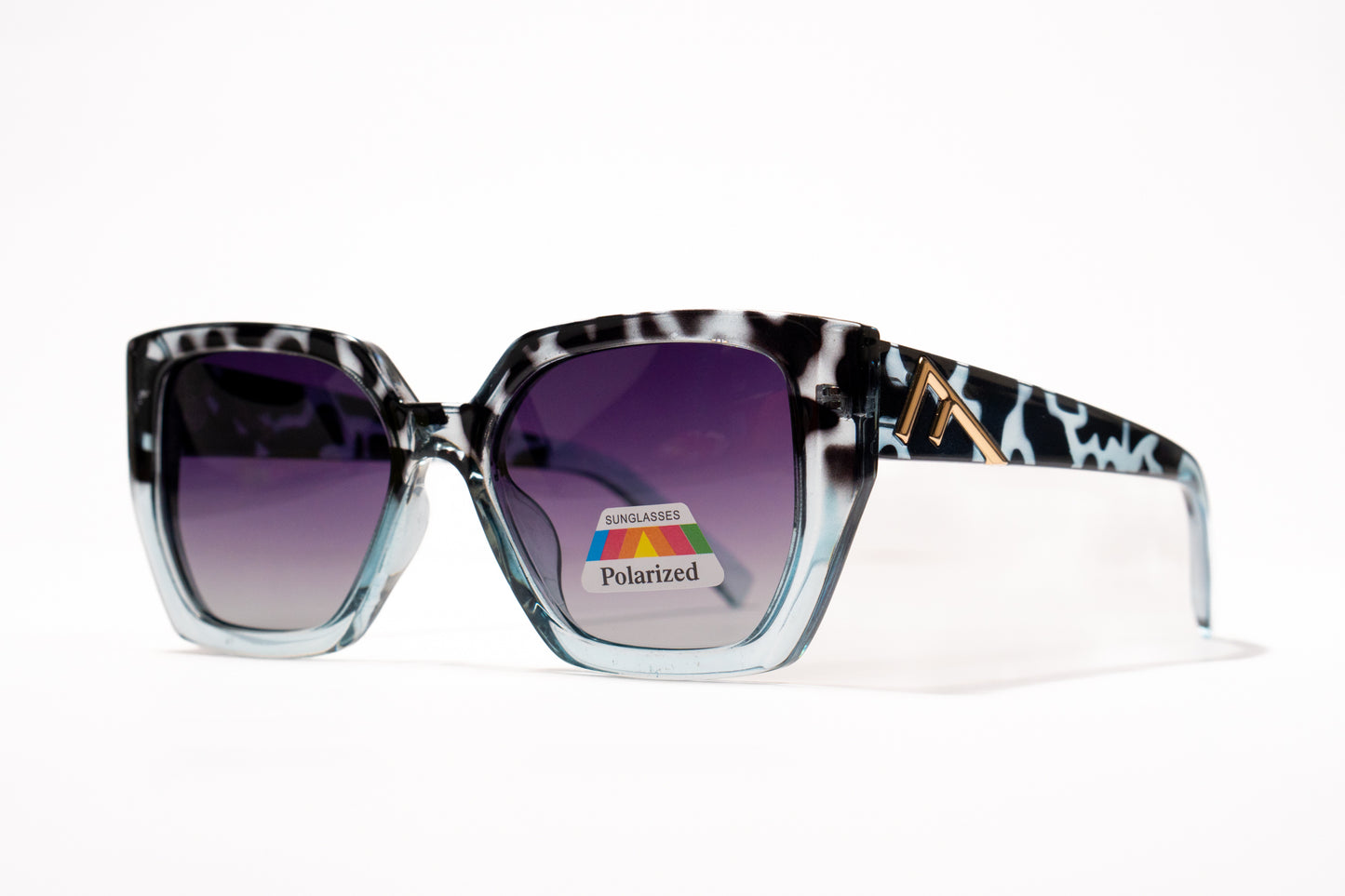 621. Hexagon polarized luxe blue Celebrity UV400 Retina protected cooling glass