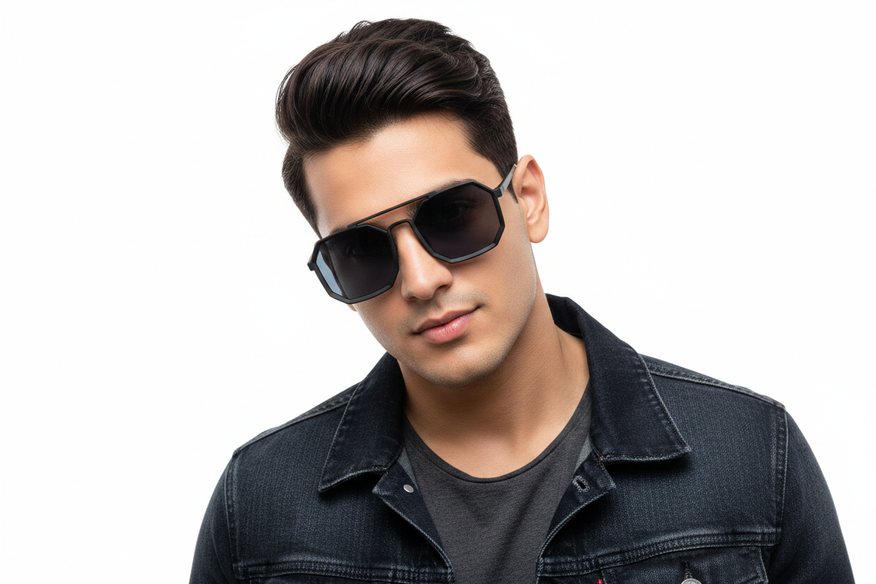 K145d. Men’s Celebrity sunglass UV400 Retina protected cooling glass