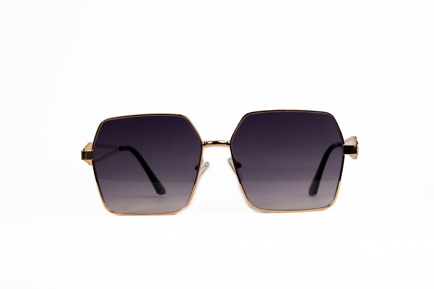533.Black gold  Metal Luxury celebrity UV400 Retina protected colling glass