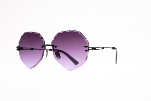 658. Celebrity Rimless diamond cut UV400 Retina protected cooling glass
