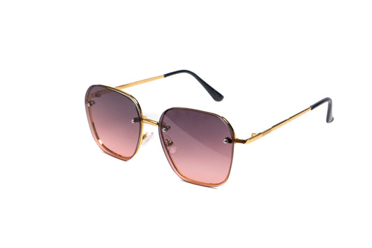 586. Celebrity metal body Rimless UV400 Retina protected cooling glass