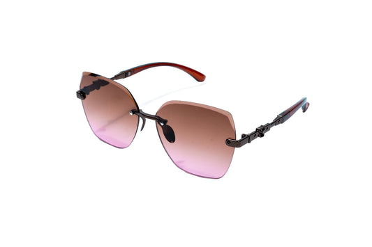 321. Celebrity Rimless diamond cut UV400 Retina protected cooling glass