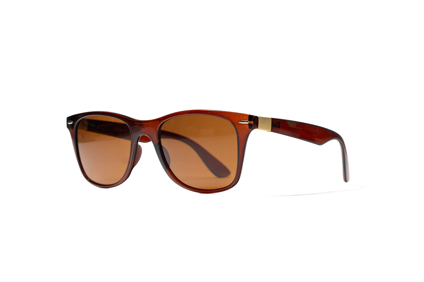 Q73. Men’s glossy brown Polarised Sunglasses, UV400 Retina Protection,Cooling Shield