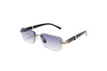 980. Unisex Rimless sunglass UV400 Retina protected cooling glass