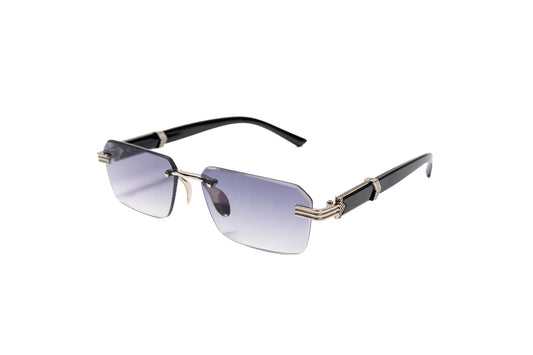 980. Unisex Rimless sunglass UV400 Retina protected cooling glass