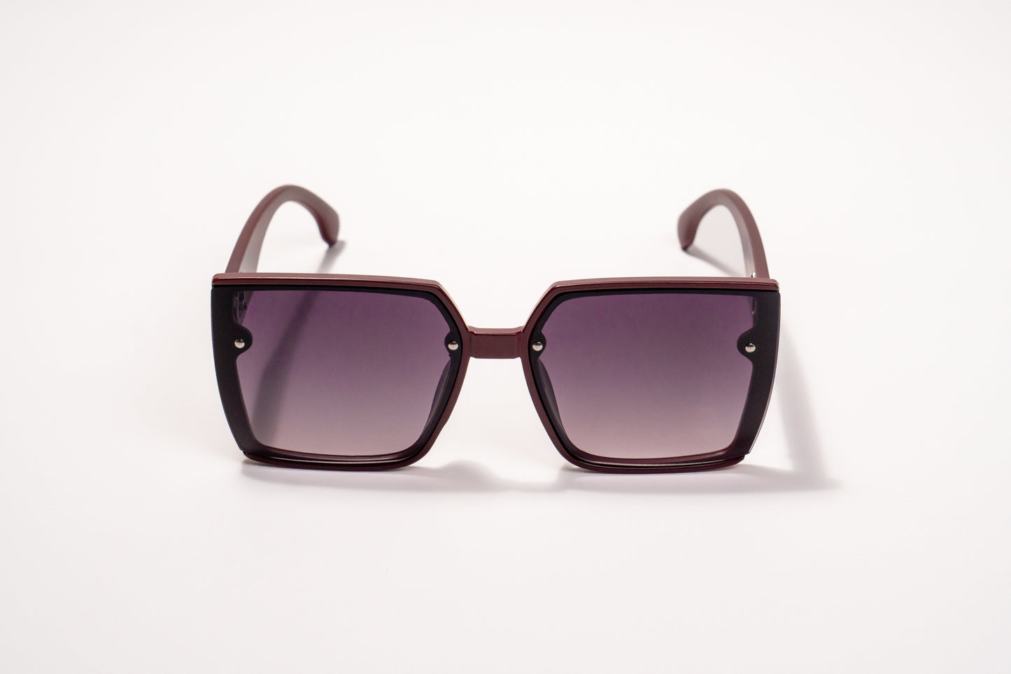 498. Square marron Celebrity UV400 Retina protected cooling glass