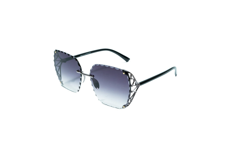 Q255. Premium rimless sunglass UV400 Retina protected cooling glass