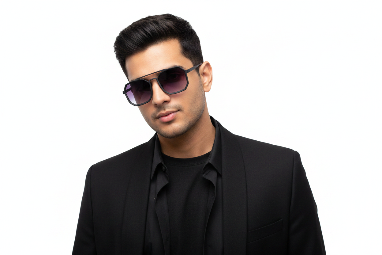 K145e. Men’s Celebrity sunglass UV400 Retina protected cooling glass