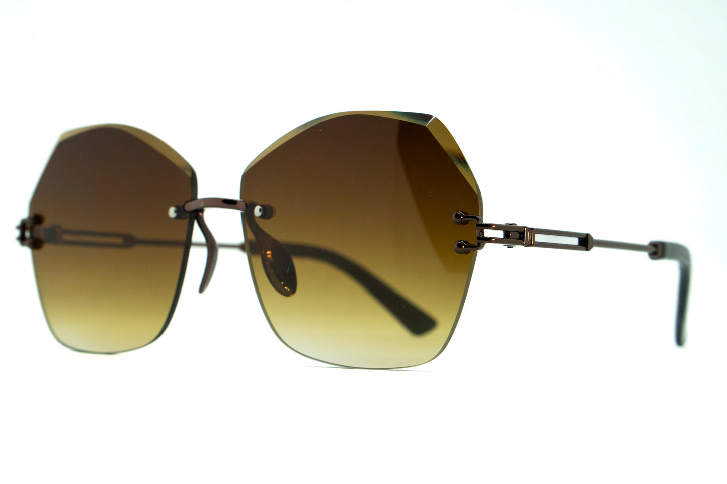 351. Celebrity Rimless diamond cut UV400 Retina protected cooling glass