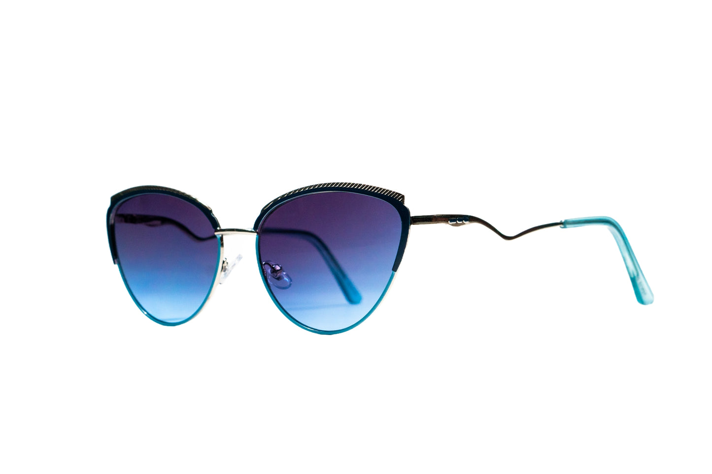 862. Premium lightweight cat eye metal sunglass UV400 Retina protected cooling glass