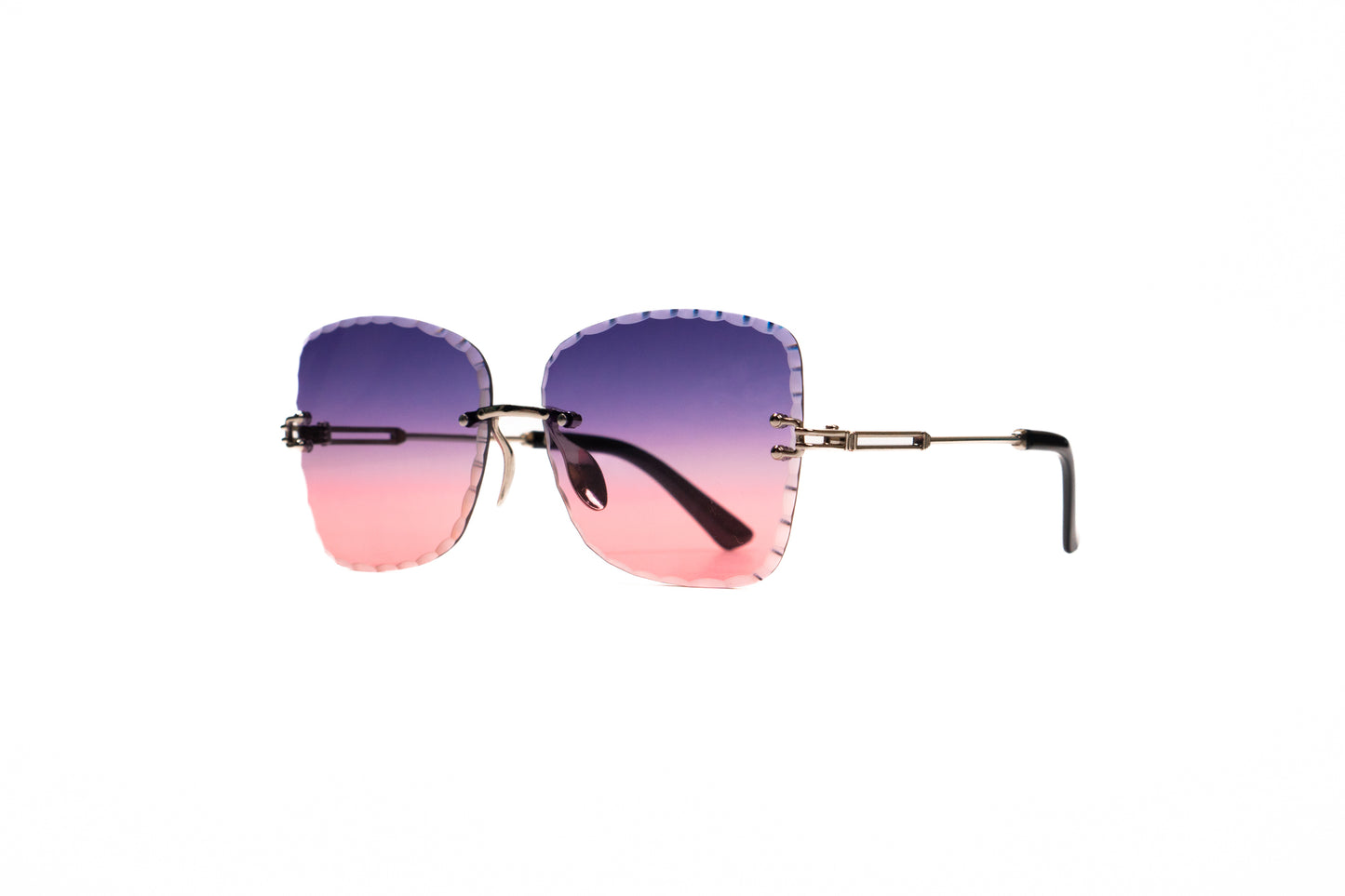 677. Celebrity Rimless diamond cut UV400 Retina protected cooling glass