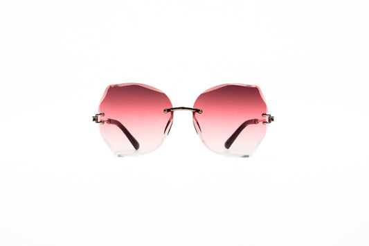 692. Celebrity Rimless diamond cut UV400 Retina protected cooling glass