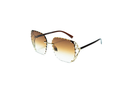 Q260. Premium rimless sunglass UV400 Retina protected cooling glass