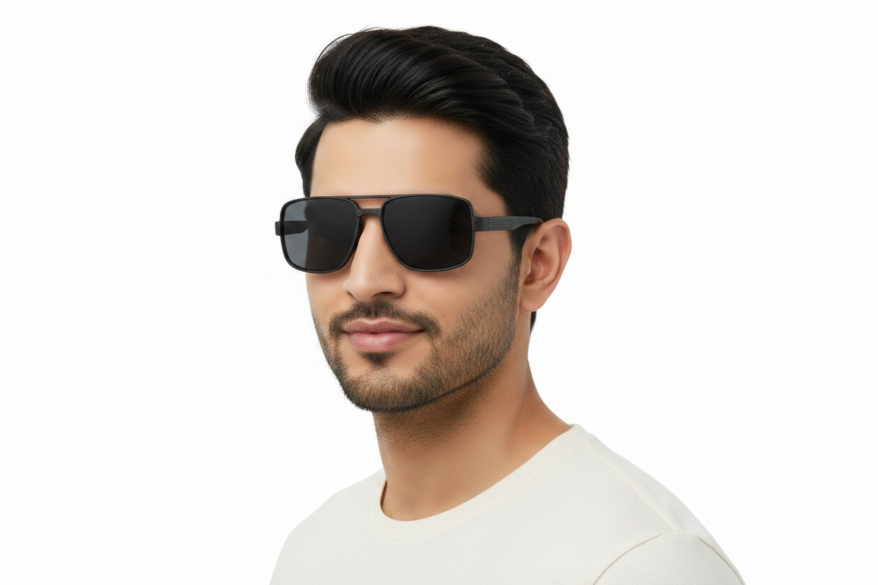 K142e. Men’s Celebrity sunglass UV400 Retina protected cooling glass